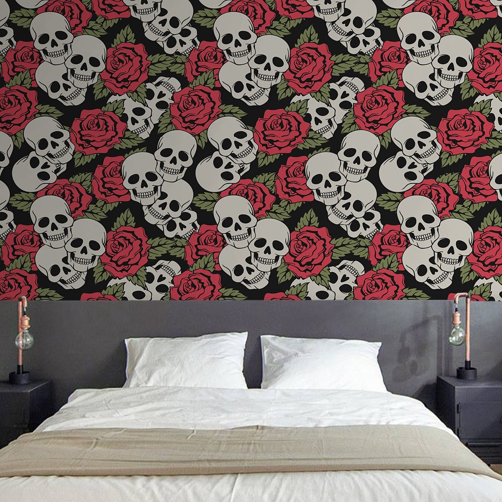 papel-de-parede-caveira-0003-2 Papel de Parede Caveira Florida - Imagem 1