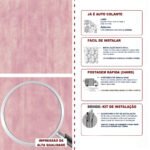 Papel de Parede Cimento Queimado Rosa - Imagem 5