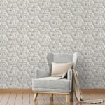 Papel de Parede Geométrico Hexagonal Dourado - Imagem 2