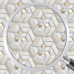 Papel de Parede Geométrico Hexagonal Dourado - Imagem 4