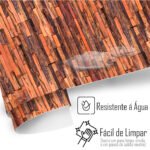 Papel de Parede Ripado Rústico Natural - Imagem 4