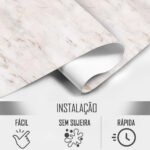 Papel de Parede Marmore Rosê - Imagem 4