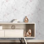 Papel de Parede Marmore Tons Vermelhos - Imagem 3