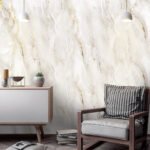 Papel de Parede Marmore Dourado e Branco - Imagem 3