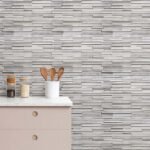 Papel de Parede Pedras Concreto Linear - Imagem 2