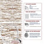 Papel de Parede Pedra Canjiquinha Bege - Imagem 5