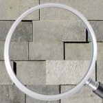 Papel de Parede Mosaico Pedra Basalto Cinza - Imagem 2