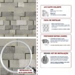 Papel de Parede Mosaico Pedra Basalto Cinza - Imagem 5