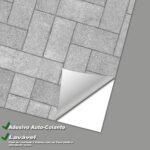 Papel de Parede Piso Pedras Ecológico de Concreto - Imagem 3