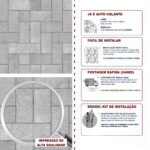 Papel de Parede Piso Pedras Ecológico de Concreto - Imagem 5