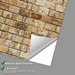 Papel de Parede Tijolinho Antigo Ouro Velho - Imagem 3