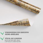 Papel de Parede Tijolinho Antigo Ouro Velho - Imagem 4