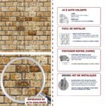 Papel de Parede Tijolinho Antigo Ouro Velho - Imagem 5