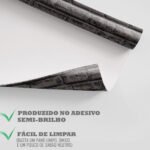 Papel de Parede Tijolinho Pretos Urbanos - Imagem 4
