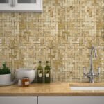 Papel de Parede Textura Pedras Natural com Design Entrelaçado