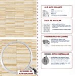 Papel de Parede Painel de Pedra Bege Listrado - Imagem 5