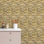 Papel de Parede Pedras Amarelas Rusticas