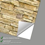 Papel de Parede Pedras Amarelas Rusticas - Imagem 3