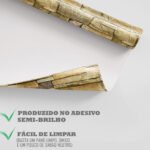 Papel de Parede Pedras Rústicas em Tons Dourados - Imagem 4