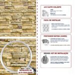 Papel de Parede Pedras Rústicas em Tons Dourados - Imagem 5