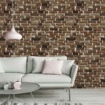 Papel de Parede Tijolinho Rústicos em Paleta Terrosa Intensa