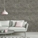 Papel de Parede Tijolinho em Grafite Natural - Imagem 3