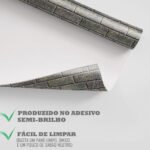 Papel de Parede Tijolinho em Grafite Natural - Imagem 4