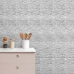 Papel de Parede Pedra cinza clara geométrica - Imagem 3