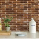 Papel de Parede Tijolinho de barro artesanal