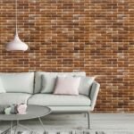 Papel de Parede Tijolinho de barro artesanal - Imagem 2