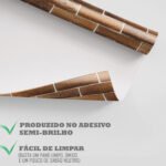Papel de Parede Tijolinho de barro artesanal - Imagem 4