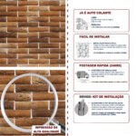 Papel de Parede Tijolinho de barro artesanal - Imagem 5