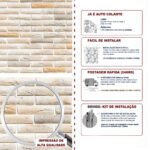 Papel de Parede Tijolinho em tons neutros - Imagem 5