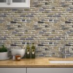 Papel de Parede Tijolinho envelhecidos em tons de marrom e bege - Imagem 3