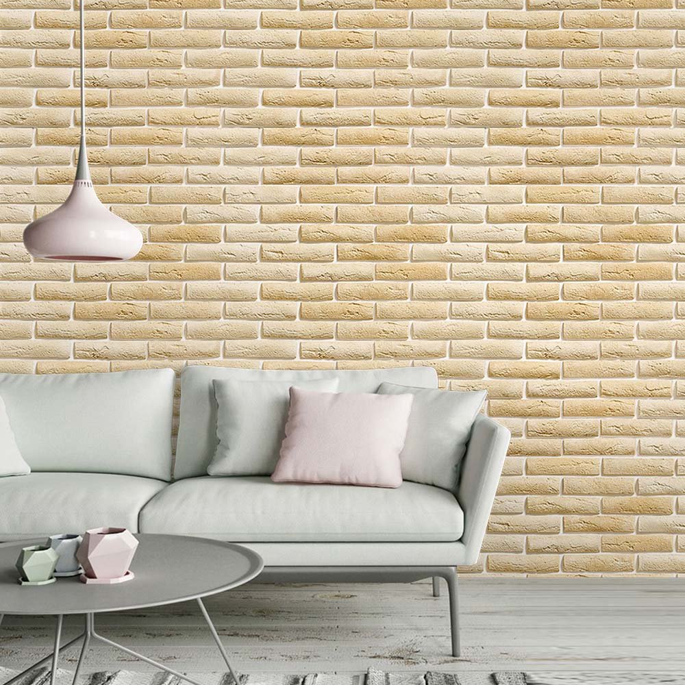 papel-de-parede-pedras-0068-2 Papel de Parede Tijolinho Bege - Imagem 1