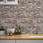 Papel de Parede Pedras canjiquinha em tons claros e cinzas - Imagem 2