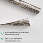 Papel de Parede Pedras canjiquinha em tons claros e cinzas - Imagem 4
