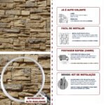 Papel de Parede Pedras canjiquinha em tons quentes e amarelados - Imagem 5