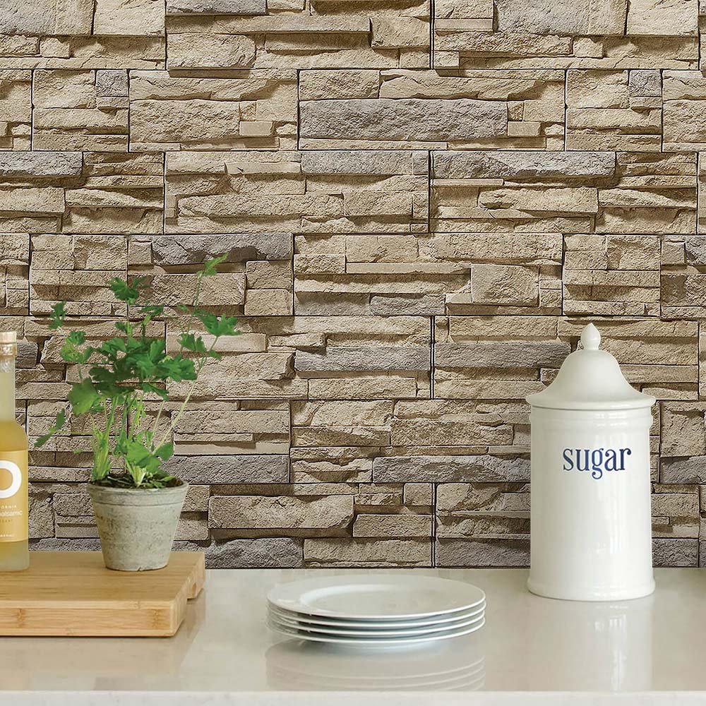 papel-de-parede-pedras-0078-2 Papel de Parede Pedras canjiquinha com acabamento natural e tonalidades quentes - Imagem 1