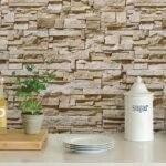 Papel de Parede Pedras canjiquinha em tons claros e escuros, com efeito natural - Imagem 3