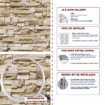 Papel de Parede Pedras canjiquinha em tons claros e escuros, com efeito natural - Imagem 5