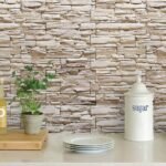 Papel de Parede Mural de Pedra Canjiquinha Bege - Imagem 2