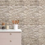 Papel de Parede Mural de Pedra Canjiquinha Bege - Imagem 3