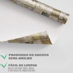 Papel de Parede Pedra Canjiquinha Cinza - Imagem 4