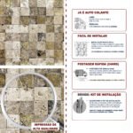 Papel de Parede Pedra Canjiquinha Cinza - Imagem 5