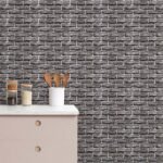 Papel de Parede Tijolinho Escuro - Imagem 2