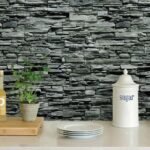 Papel de Parede Pedra Canjiquinha Black and White - Imagem 2