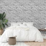 Papel de Parede Tijolinho 3D Off White