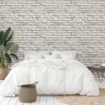 Papel de Parede Tijolinho 3D Bege Claro - Imagem 2