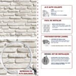 Papel de Parede Tijolinho 3D Bege Claro - Imagem 5